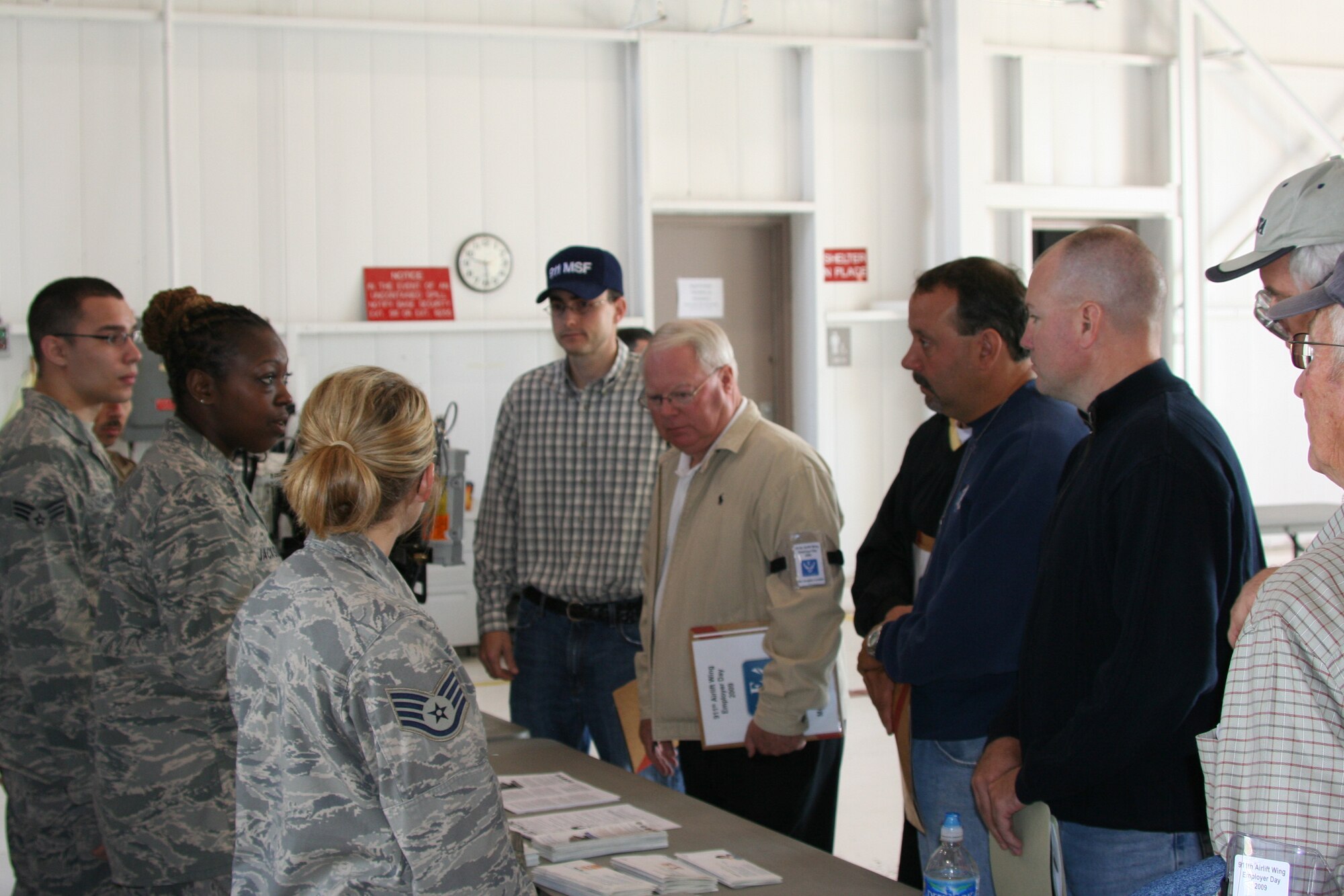 Local employer’s of 911th Airlift Wing Reservists visit the base June 6, 2009, for Employer’s Day 2009.  The event was tailored to give the employers a better understanding of the 911th mission and their employee’s role in completing the mission.