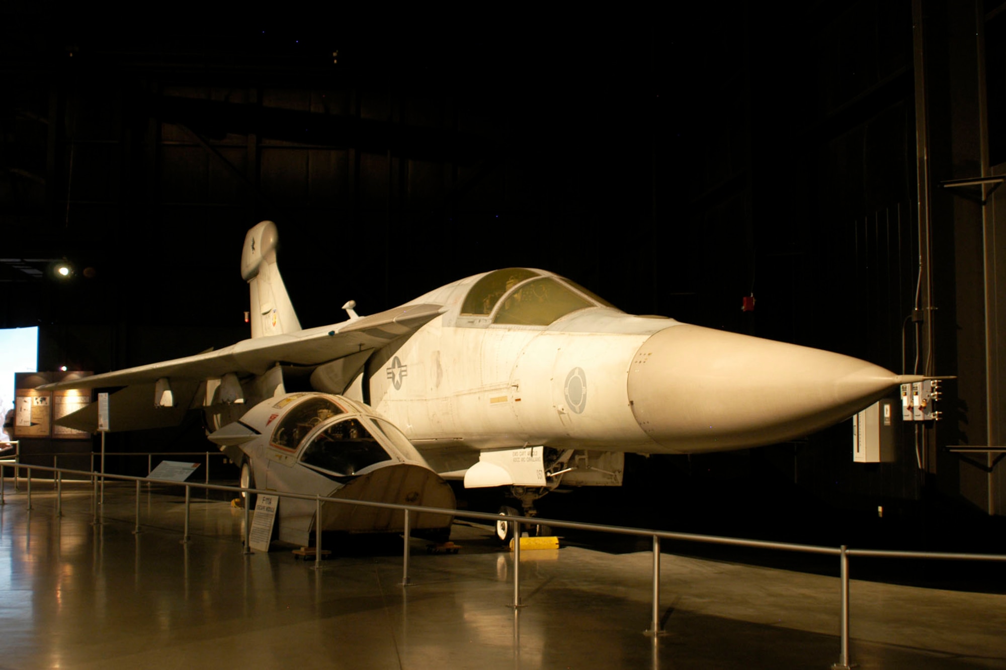 DAYTON, Ohio -- General Dynamics EF-111A Raven in the Cold War Gallery at the National Museum of the United States Air Force. (U.S. Air Force photo)