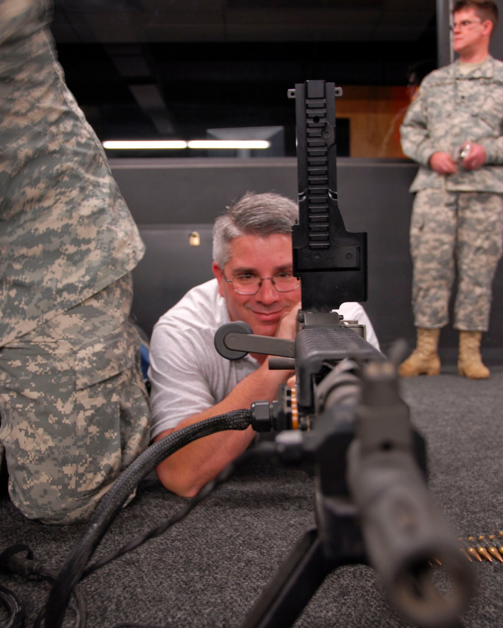 Employers were treated to weaponry engagement skills training while at Camp Perry during the Joint Employer event June 13, 2009.