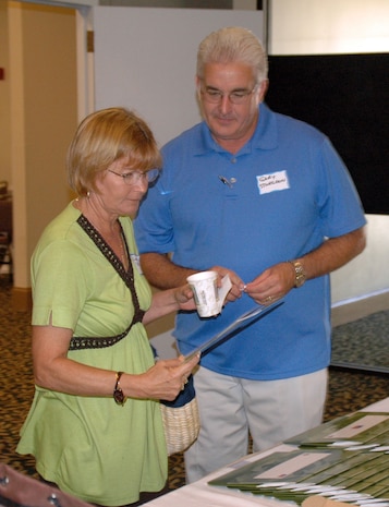 Senior Master Sergeant Linda Sturgeon, a reservist with the 315th Airlift Wing, and her husband Gary participate in the 315 AW’s first Yellow Ribbon Reintegration Program conducted at Myrtle Beach, S.C. for reservists and their families.