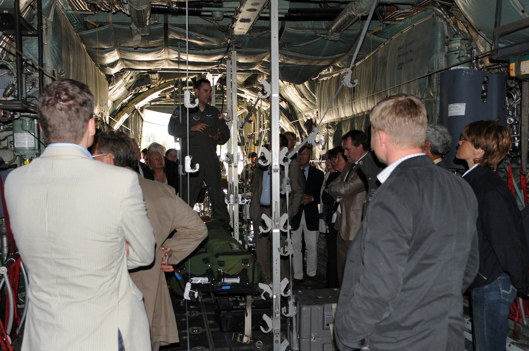 TRICARE-Europe Preferred Provider Network (PPN) host nation providers tour a C-130 and various medical facilities they help support on Ramstein Air Base, Germany, June 4, 2009.  The PPN helps military members and their families with health care needs overseas. (U.S. Air Force photo by Airman 1st Class Caleb Pierce)