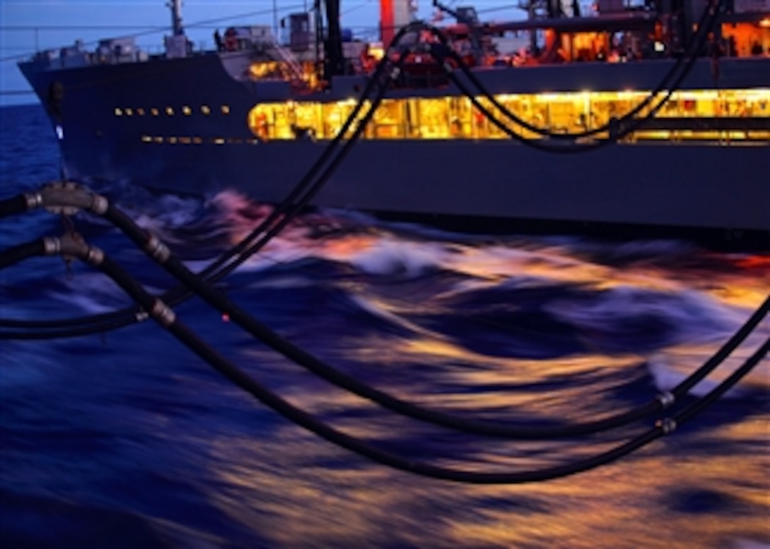 The Military Sealift Command Fleet Replenishment Oiler USNS John ...