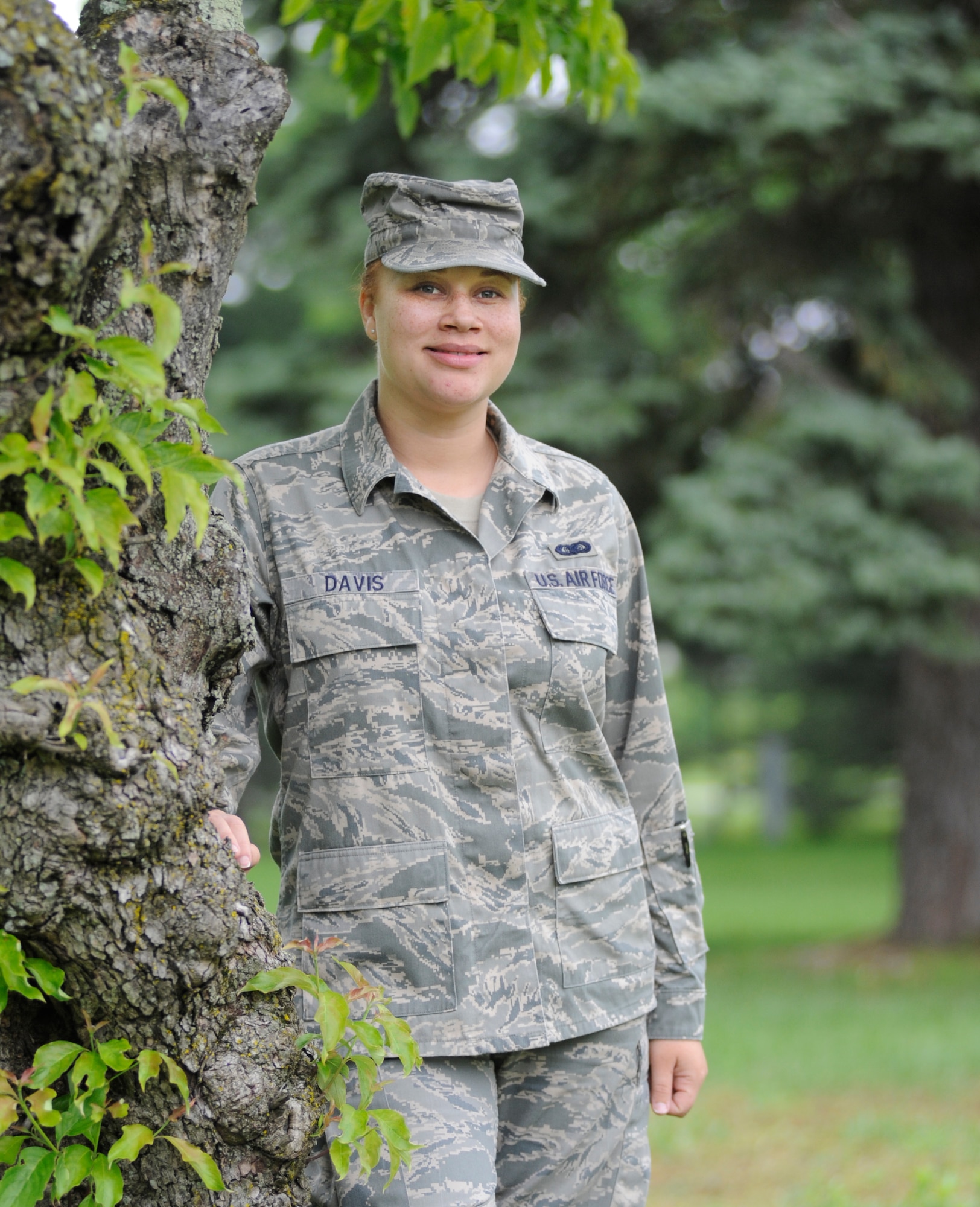 Airman 1st Class Anna Davis, a Knowledge Operations Manager with the 87th Mission Support Squadron on Joint Base McGuire-Dix-Lakehurst, says her father taught her to "take pride in what you do and be willing to sacrifice for something greater than
yourself." Airman Davis reflected on some lessons learned from her dad during Father's Day. (U.S. Air Force photo/Carlos Cintron)