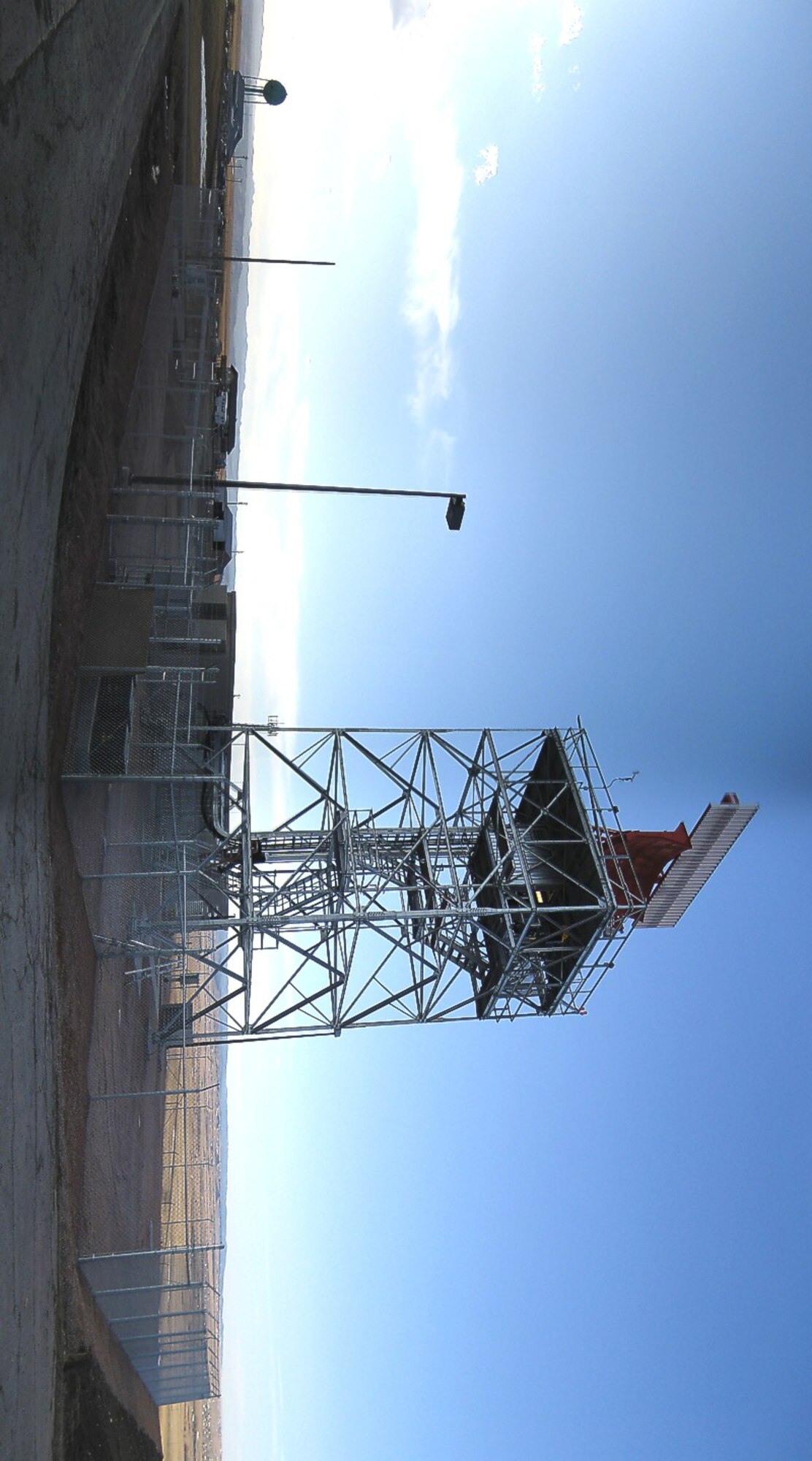 MINOT AIR FORCE BASE, N.D. -- Construction began here June 15 for a digital airport surveillance radar system similar to the one pictured here. It is a Raytheon technical services initiative at advancing our air traffic control abilities. (Courtesy Photo)