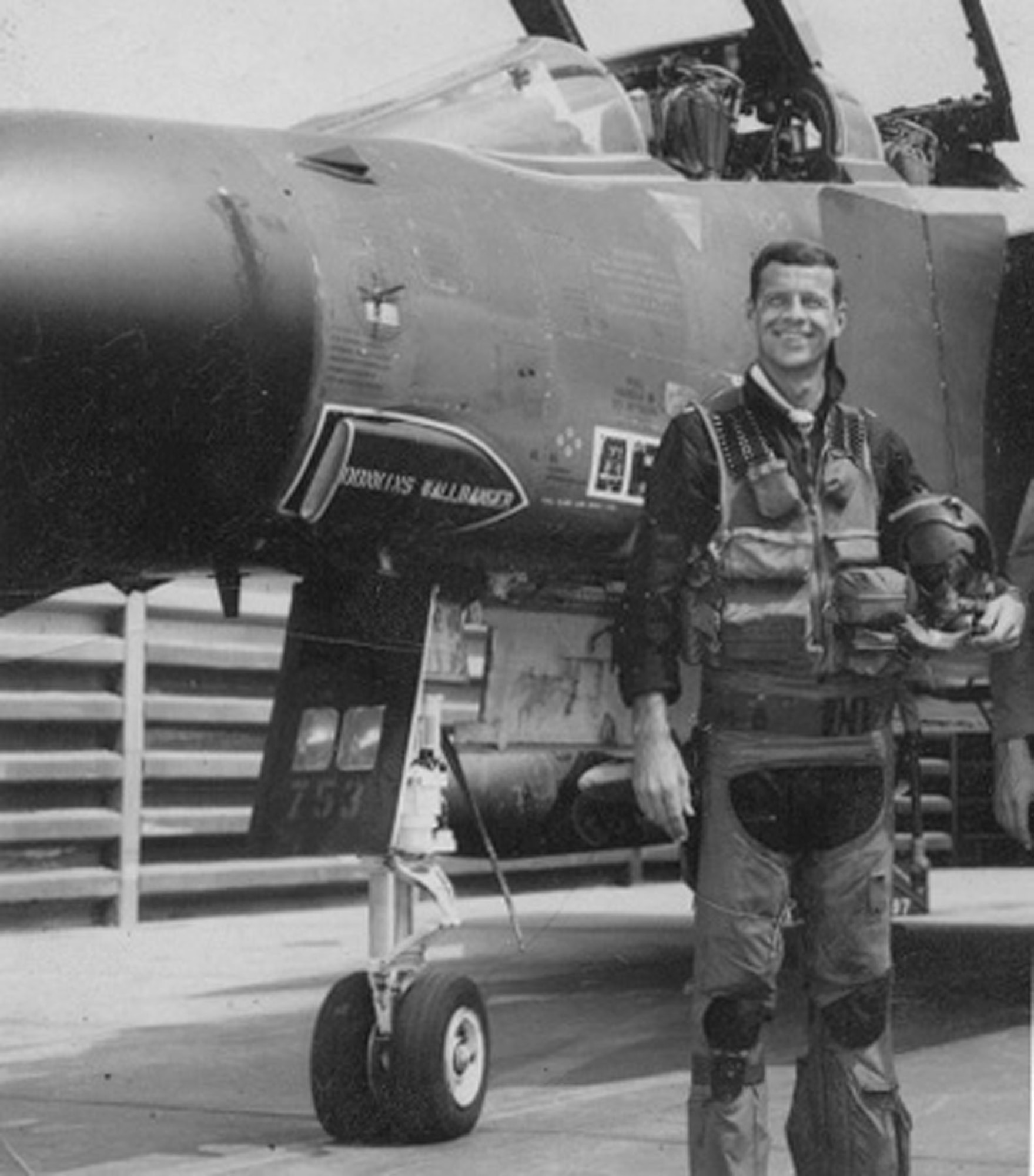 Maj. Berent wearing the flight suit on display in the Dangerous Business: Forward Air Control exhibit in the Southeast Asia War Gallery at the National Museum of the U.S. Air Force. (U.S. Air Force photo)