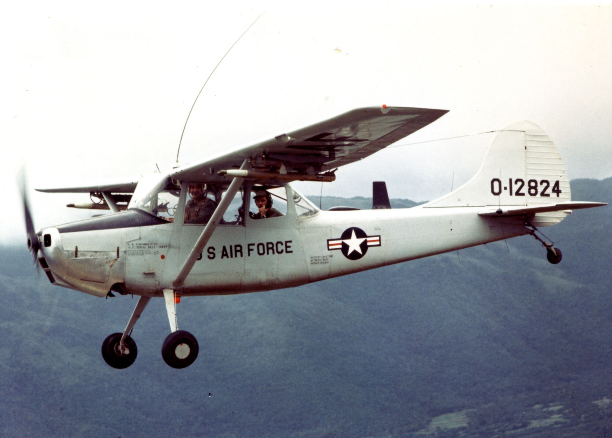 The limited ability of the Cessna O-1 Bird Dog to carry weapons convinced the Air Force to seek a replacement FAC aircraft. (U.S. Air Force photo)