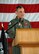 END OF AN ERA.  Colonel Robert Leeker, 131st Fighter Wing Commander, spoke at the 131st Fighter Wing End of Era Ceremony, at the Missouri Air National Guard Base-Lambert Field, June 13, 2009.  