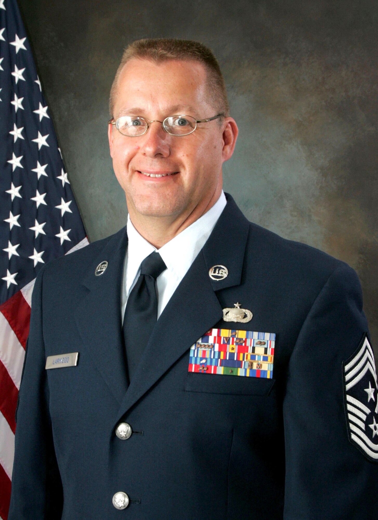Chief Master Sergeant Steven M. Larwood will succeed Chief Master Sergeant James R. Fields as the Command Chief Master Sergeant of 22nd Air Force, Dobbins Air Reserve Base, Ga. 