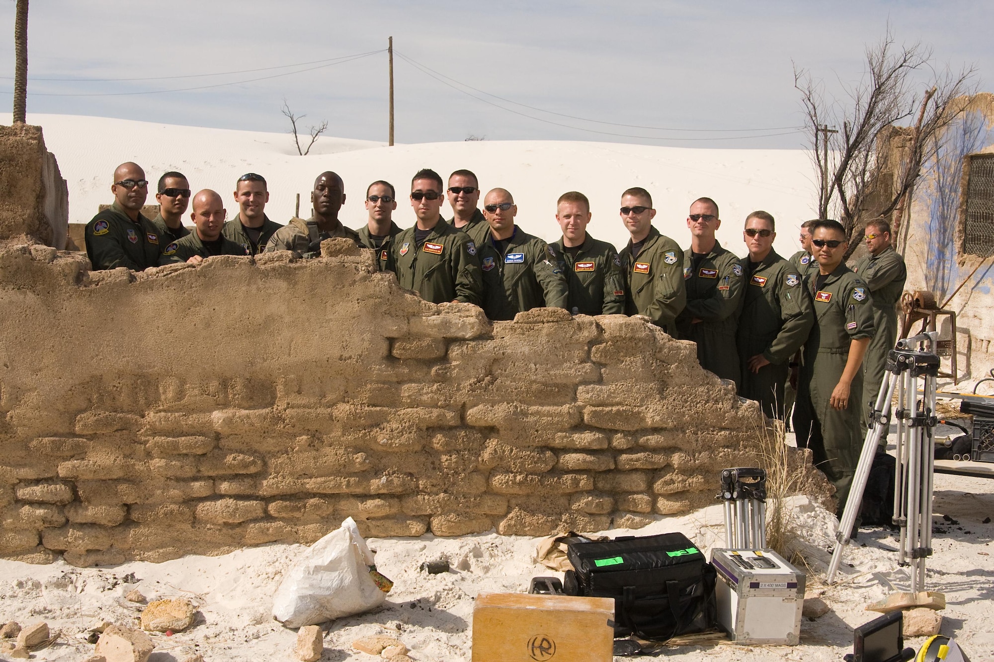 The 552nd Air Control Wing crew had the chance to tour part of the Transformers movie set and got a behind-the-scenes look at the filming process. (Copyright 2009 Paramount Pictures) 