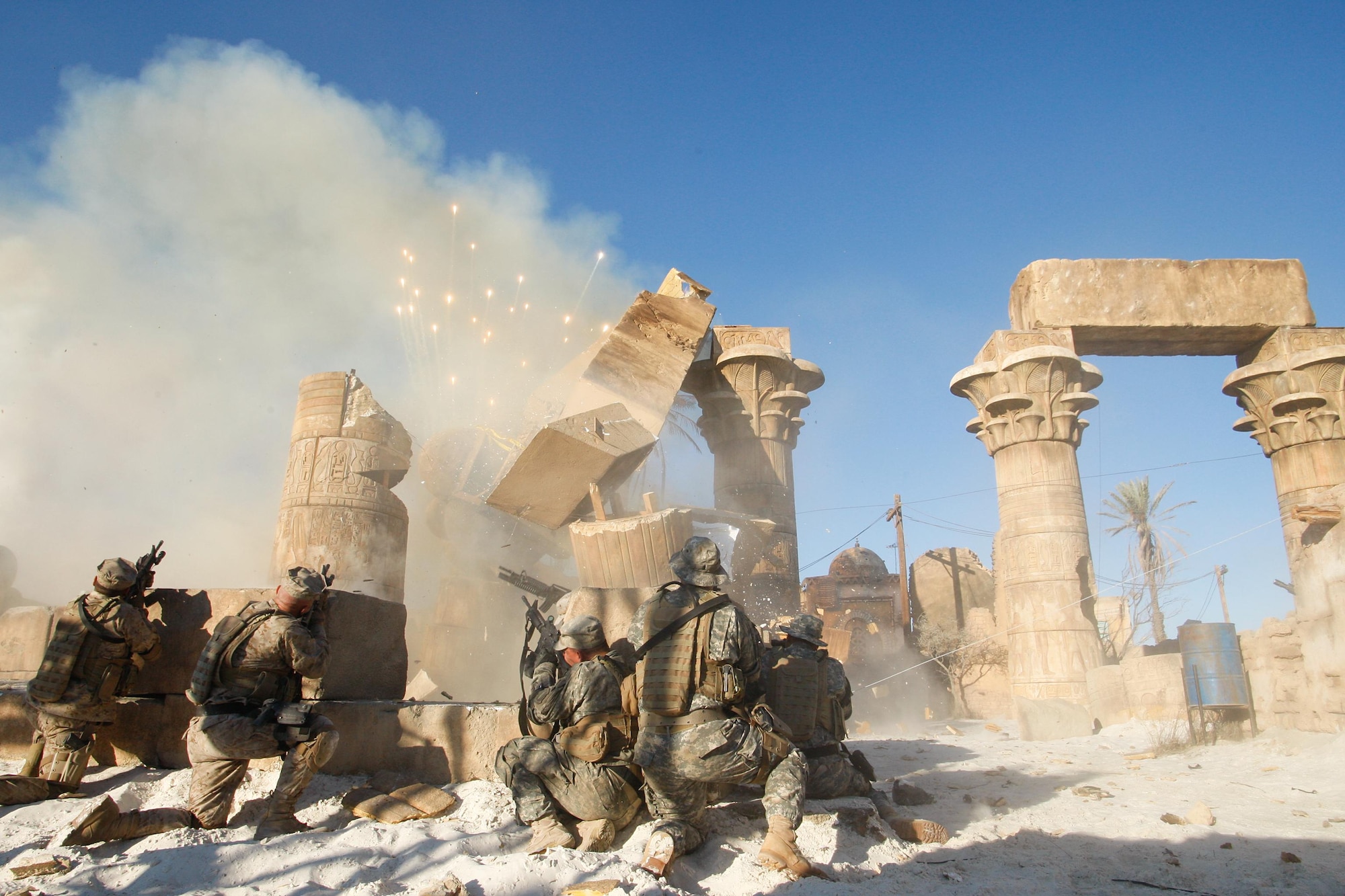The crew witnessed some of the action scenes being filmed while on set at the White Sands Missile Range. (Copyright 2009 Paramount Pictures) 