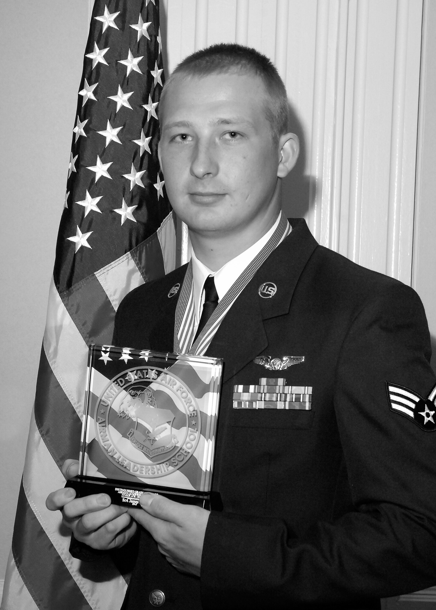 Senior Airman James Knox, Distinguished Graduate and Leadership Award winner