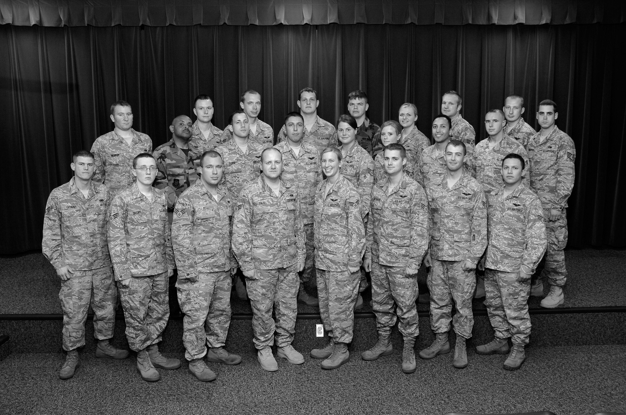 The most recent class of Airmen graduated June 11 from Airman Leadership School. The class prepares Airmen for the responsibilities of becoming a non-commissioned officers. Tinker’s ALS is one of more than 80 schools around the Air Force and graduates nearly 300 Airmen a year. (Air Force photo by Dave Faytinger)