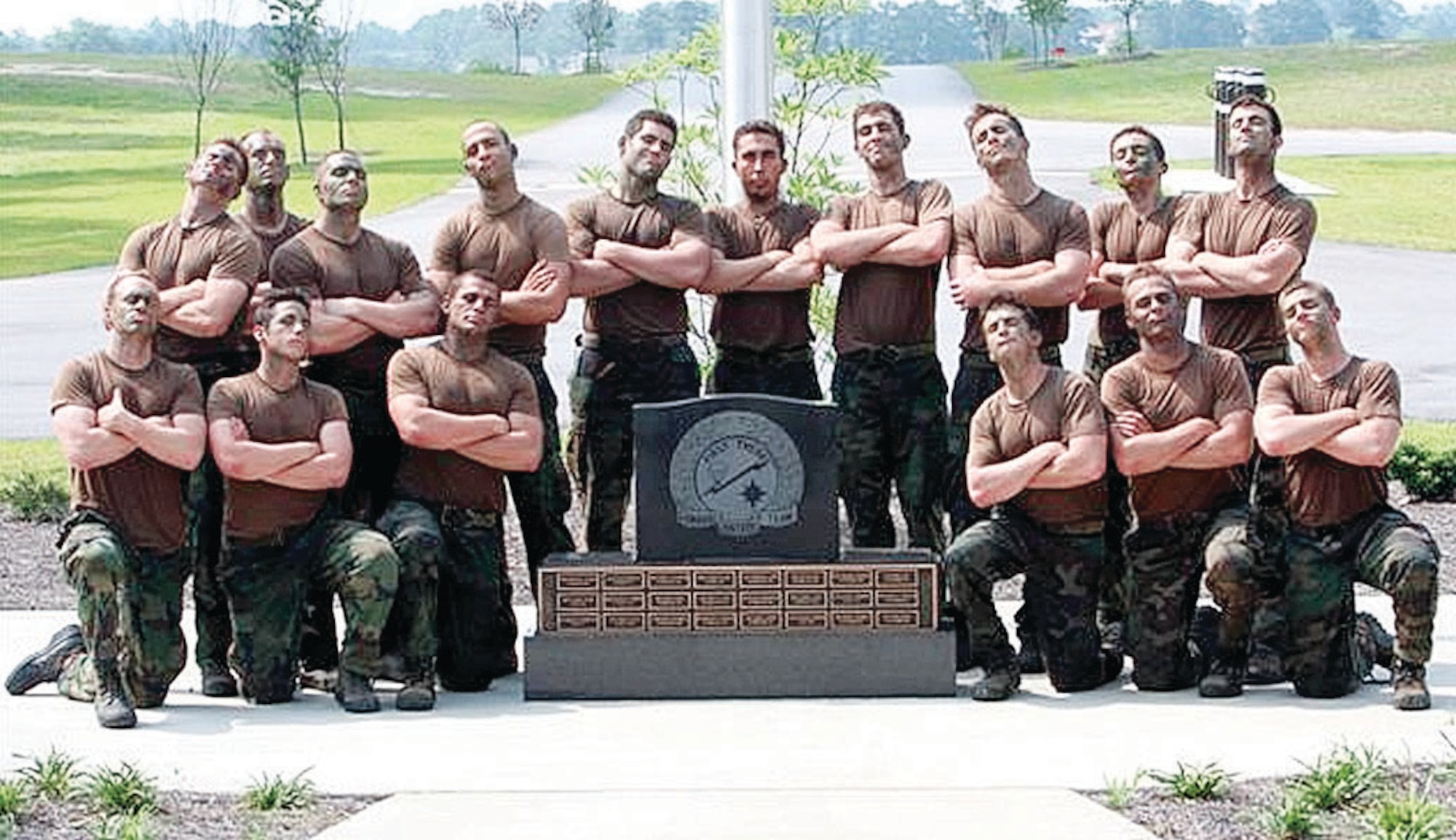 Class 09-003 graduates from Combat Control School after attending training at the Pope Combat Control School.  After 13 weeks of intense training, these men successfully graduated June 18 from one of the toughest courses in the Air Force and have ultimately gained the honor of wearing the coveted red beret. (U.S. Air Force Photo)