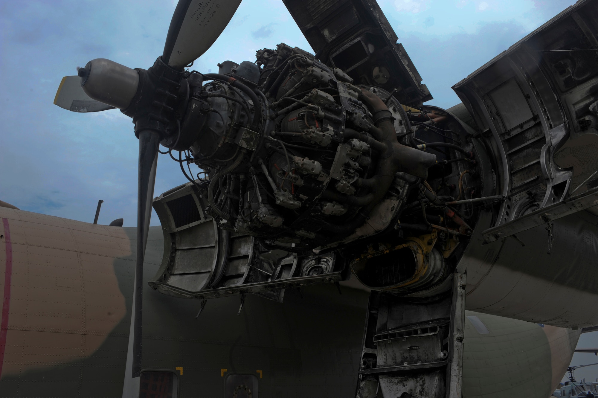 The Air Mobility Command Museum has added a new attraction to its C-123K aircraft. The engine can now be seen in a split form. The new attraction made its debut at the 2009 Dover Air Force Base Open House and Air Show June 20-21. 