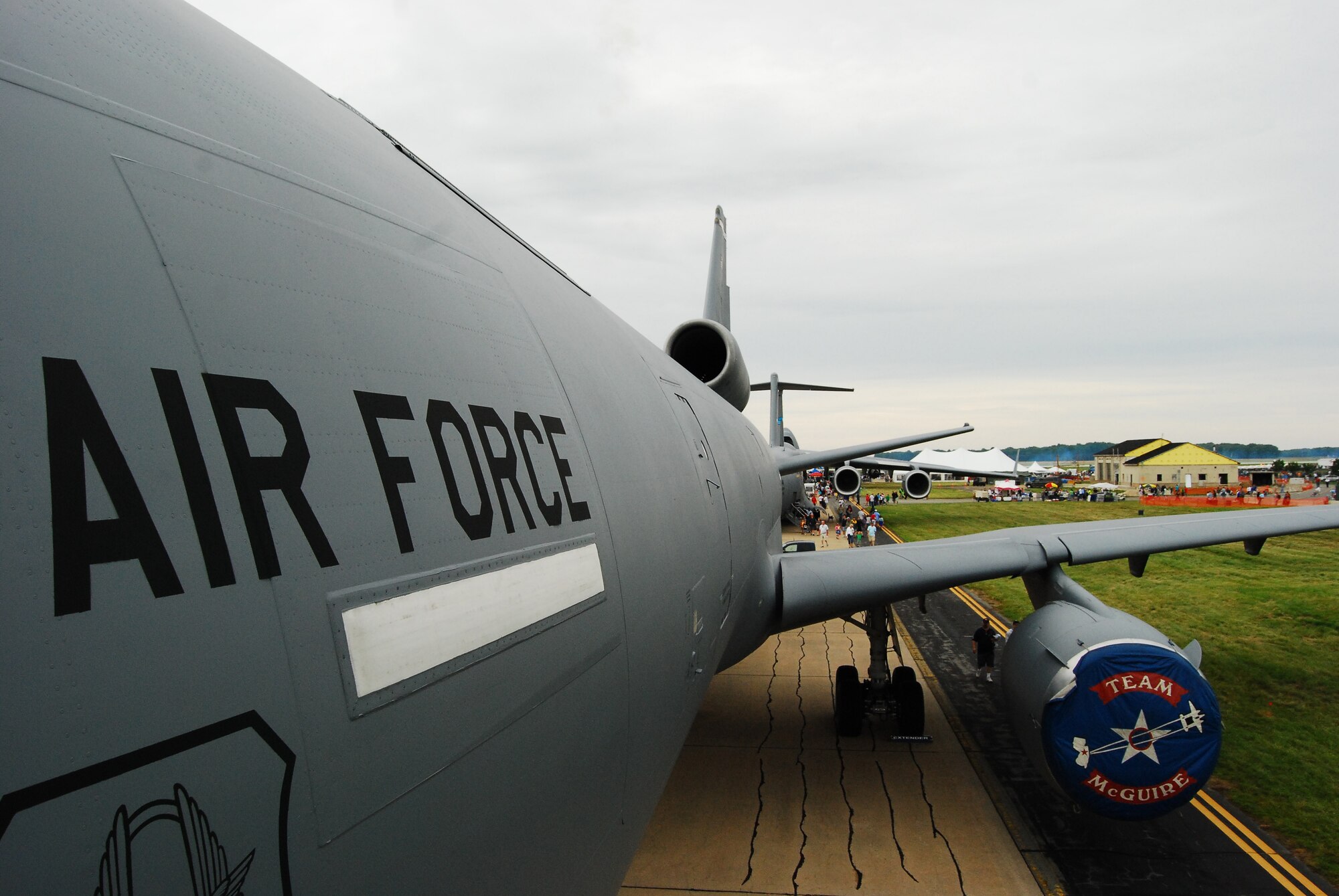 A KC-10 Extender from McGuire Air Force Base, N.J. was one several static displays showcased at the 2009 Dover AFB Open House and Air Show. (U.S. Air Force photo/Staff Sgt. Steve Lewis)