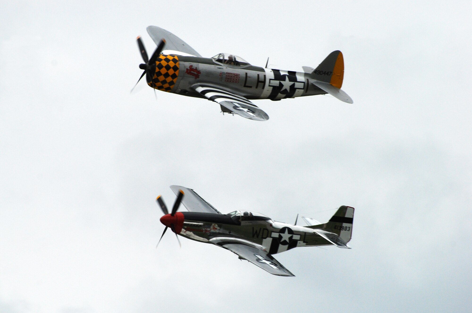 Stunt flying was one of several flying acts that took place during the 2009 Dover Air Force Base Open House and Air Show June 20-21.  Despite inclement weather during the weekend-long event, thousands of spectators arrived at Dover to see the flying acts and other static displays being showcased. (U.S. Air Force photo/Staff Sgt. Steve Lewis)  
