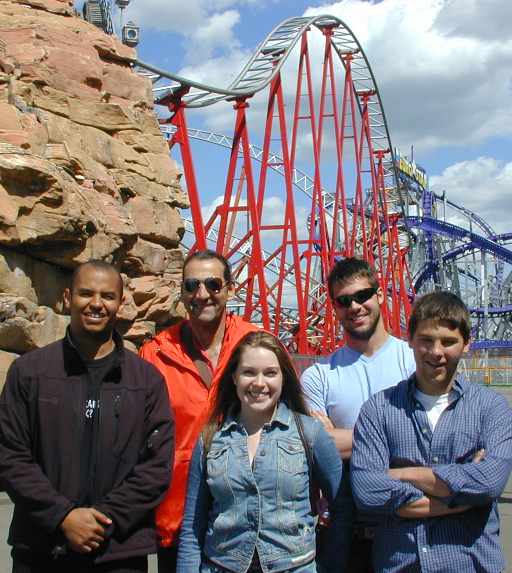 From left to right: Cadet 2nd Class Chad Everett, Dr. George Mastrroianni, Cadet 2nd Class Andrea Brichacek and Cadets 3rd Class Cory Ostrowski and Andrew Cavallo visit Gorky Park June 13 during a cultural immersion trip to Russia. The travelers spent three weeks in Russia and visited Moscow, St. Petersburg and Novogrod. (U.S. Air Force photo)