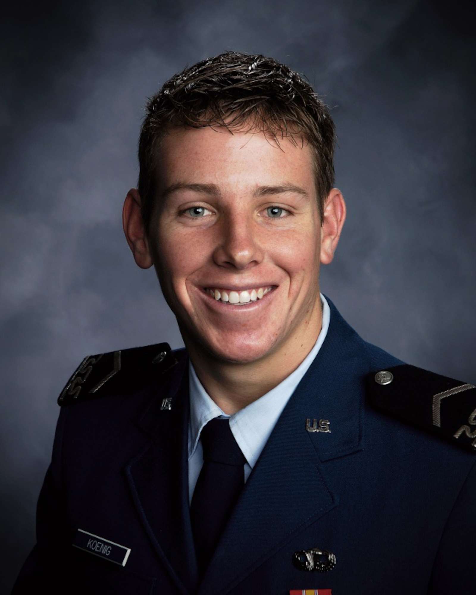 Cadet 3rd Class Bryan Koening was one of four Air Force Academy cadets who rescued three Panamanians from drowning during a trip to Panama June 7. (U.S. Air Force photo)