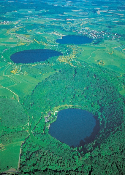 SPANGDAHLEM AIR BASE, Germany - Many years ago volcanoes spewed lava, ash and stone across the Eifel mountains. The volcanic craters have since calmed, some filling with water, turning the area into a popular tourist location providing swimming, boating, fishing and other leisurely activities. (Courtesy photo)