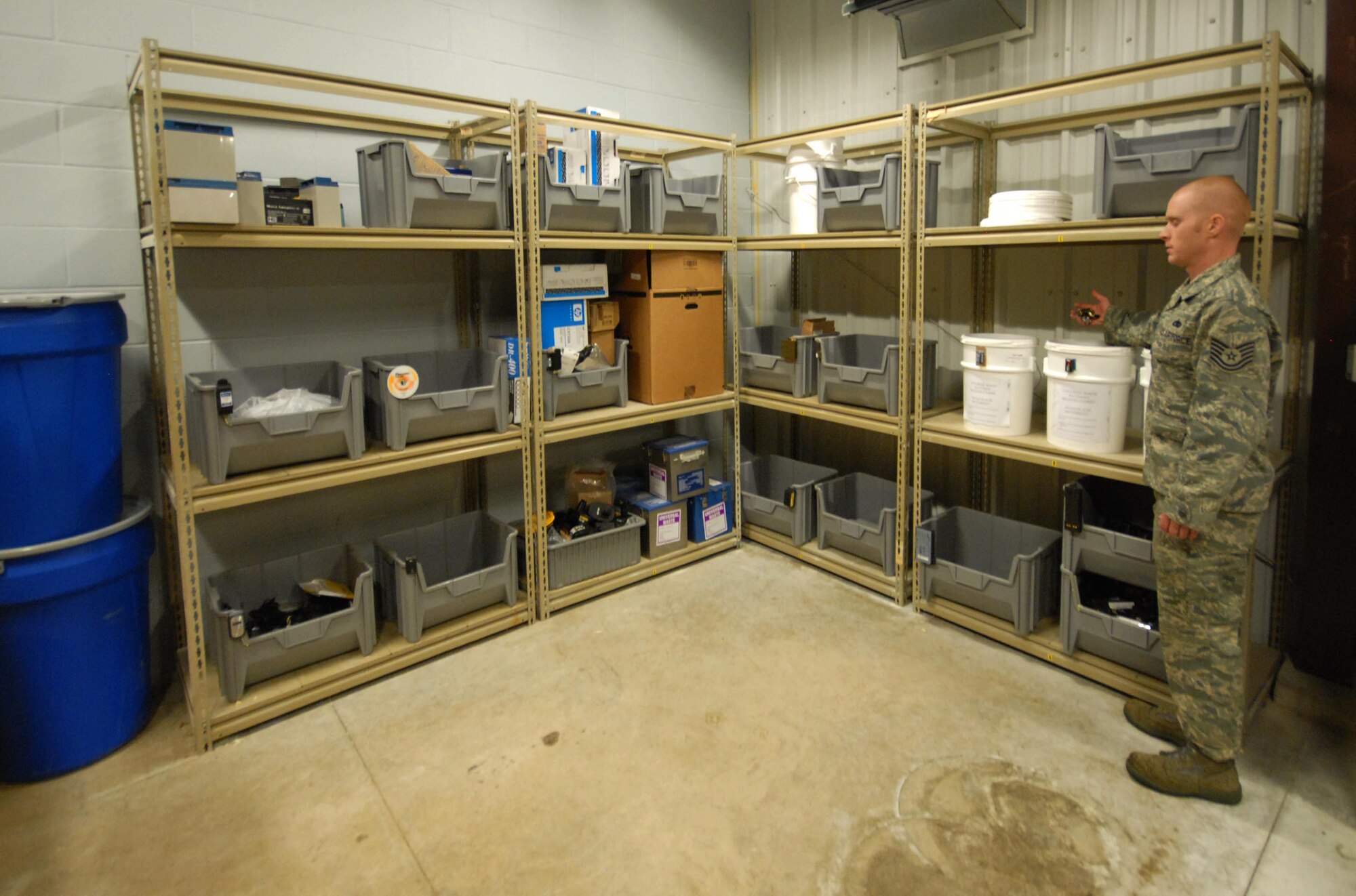 TSgt Patrick Weatherbee used AFSO 21 "6S" Principles of "Sort, Straighten, Shine, Safety, Standardize, and Sustain," to centralize, improve, and expand recycling options in building 6906, 110th Fighter Wing Hazmart Pharmacy