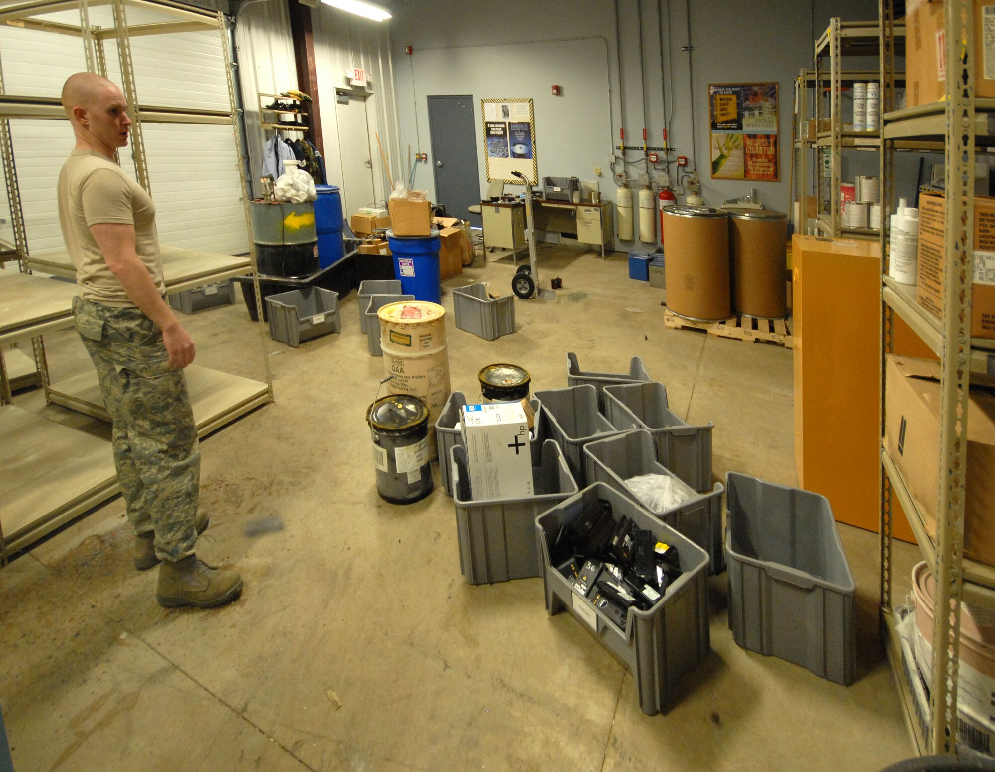 TSgt Patrick Weatherbee used AFSO 21 "6S" Principles of "Sort, Straighten, Shine, Safety, Standardize, and Sustain," to centralize, improve, and expand recycling options in building 6906, 110th Fighter Wing Hazmart Pharmacy