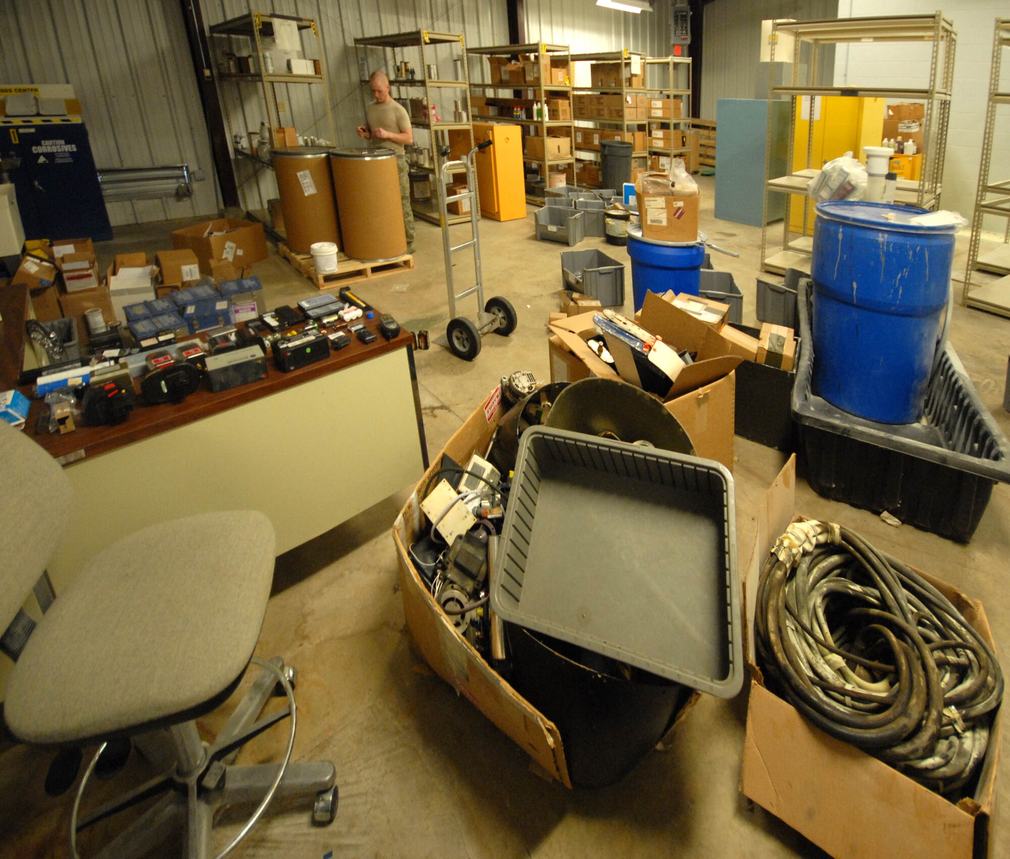 TSgt Patrick Weatherbee used AFSO 21 "6S" Principles of "Sort, Straighten, Shine, Safety, Standardize, and Sustain," to centralize, improve, and expand recycling options in building 6906, 110th Fighter Wing Hazmart Pharmacy