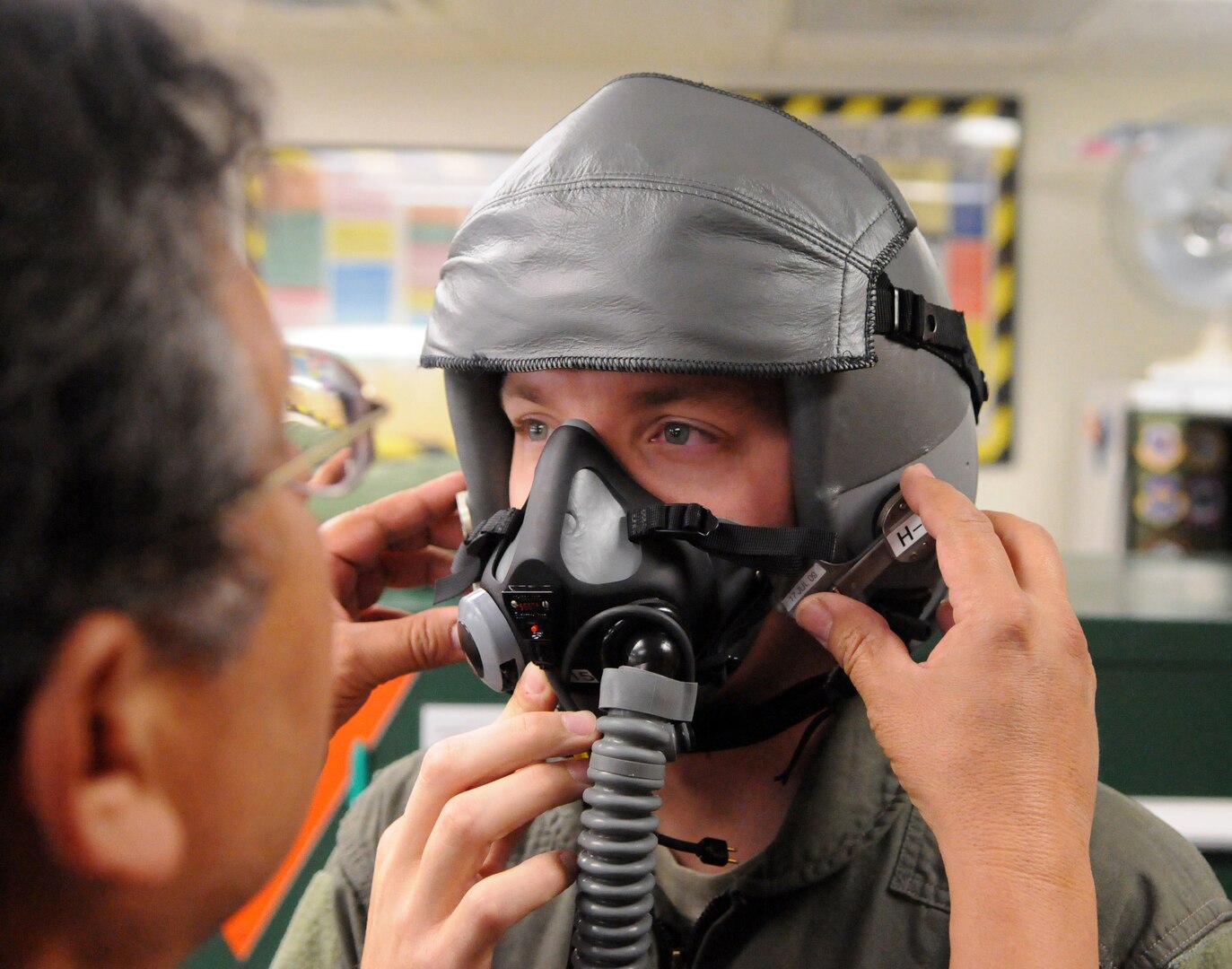 Tech. Sgt. Michael Vonahnen, 12th Security Forces Squadron, prepares for his flight in a T-38 Talon on June 24. Sergeant Vonahnen was named 2008 Team Randolph NCO of the Year and earned an incentive ride in a 12th Flying Training Wing aircraft. (U.S. Air Force photo by Don Lindsey)