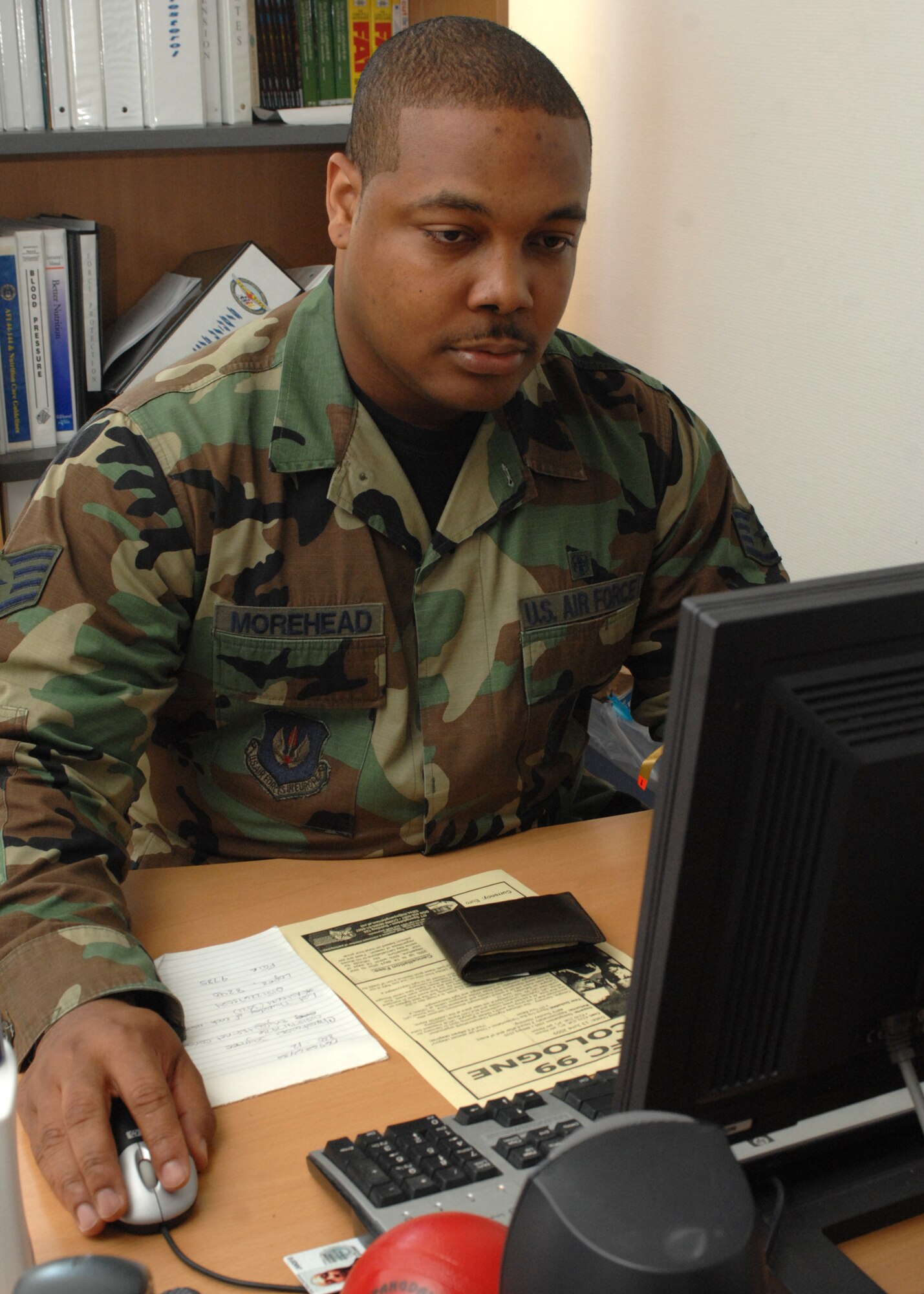 SPANGDAHLEM AIR BASE, Germany -- Staff Sgt. Cordney Morehead, 52nd Aerospace Medicine Squadron diet technician, is the 52nd Fighter Wing's Top Saber Performer for the week of June 19-25. (U.S. Air Force photo by Senior Airman Jenifer Calhoun)