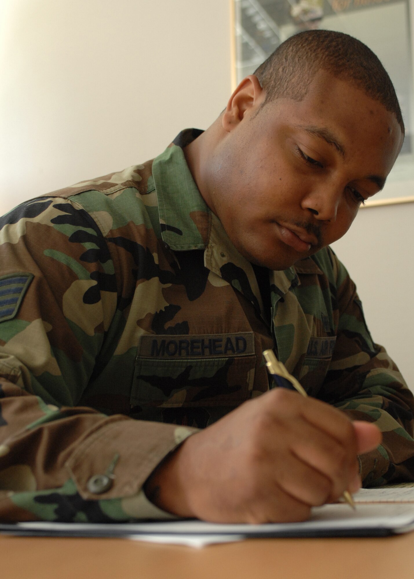 SPANGDAHLEM AIR BASE, Germany -- Staff Sgt. Cordney Morehead, 52nd Aerospace Medicine Squadron diet technician, is the 52nd Fighter Wing's Top Saber Performer for the week of June 19-25. (U.S. Air Force photo by Senior Airman Jenifer Calhoun)