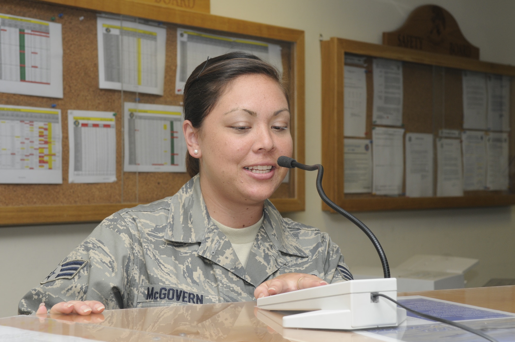 SPANGDAHLEM AIR BASE, Germany -- Senior Airman Shannon McGovern, 22nd Fighter Squadron aviation resource management, is the 52nd Fighter Wing's Top Saber Performer for the week of June 26-July 2. (U.S. Air Force photo by Airman 1st Class Staci Miller)