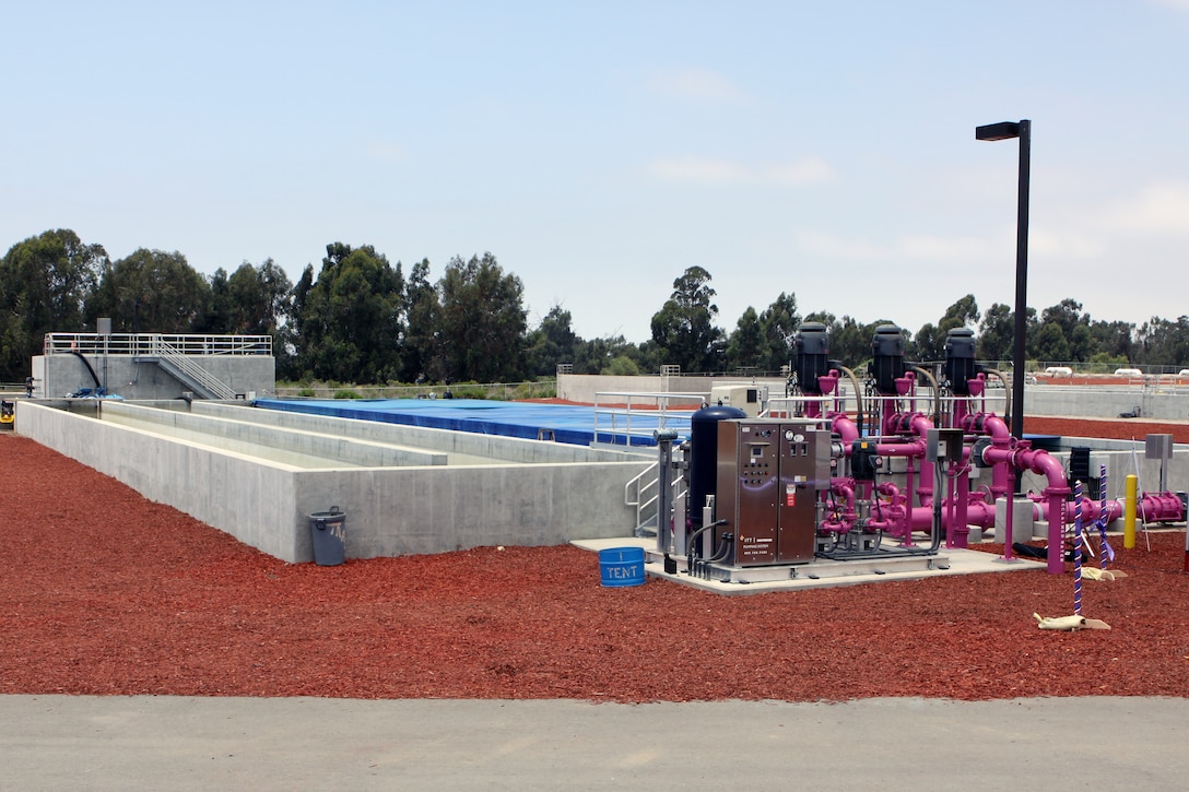The new P-110 Wastewater and Reclaimed Water Conveyance System facility was opened during a ribbon-cutting ceremony at Camp Pendleton, June 24.