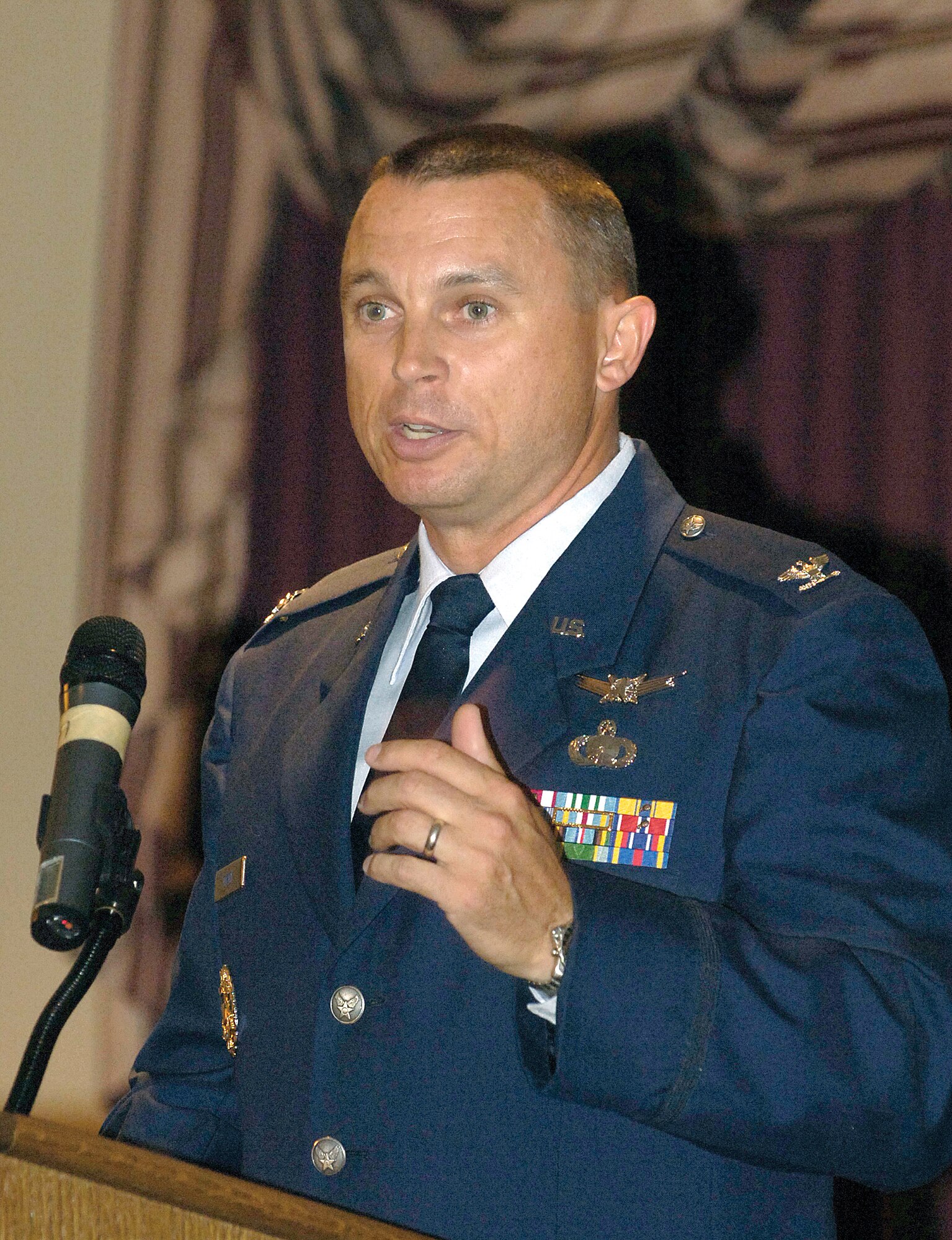Col. Robert Torick Jr. took command of the 827th Aircraft Sustainment Group June 17.(Air Force photo Margo Wright)