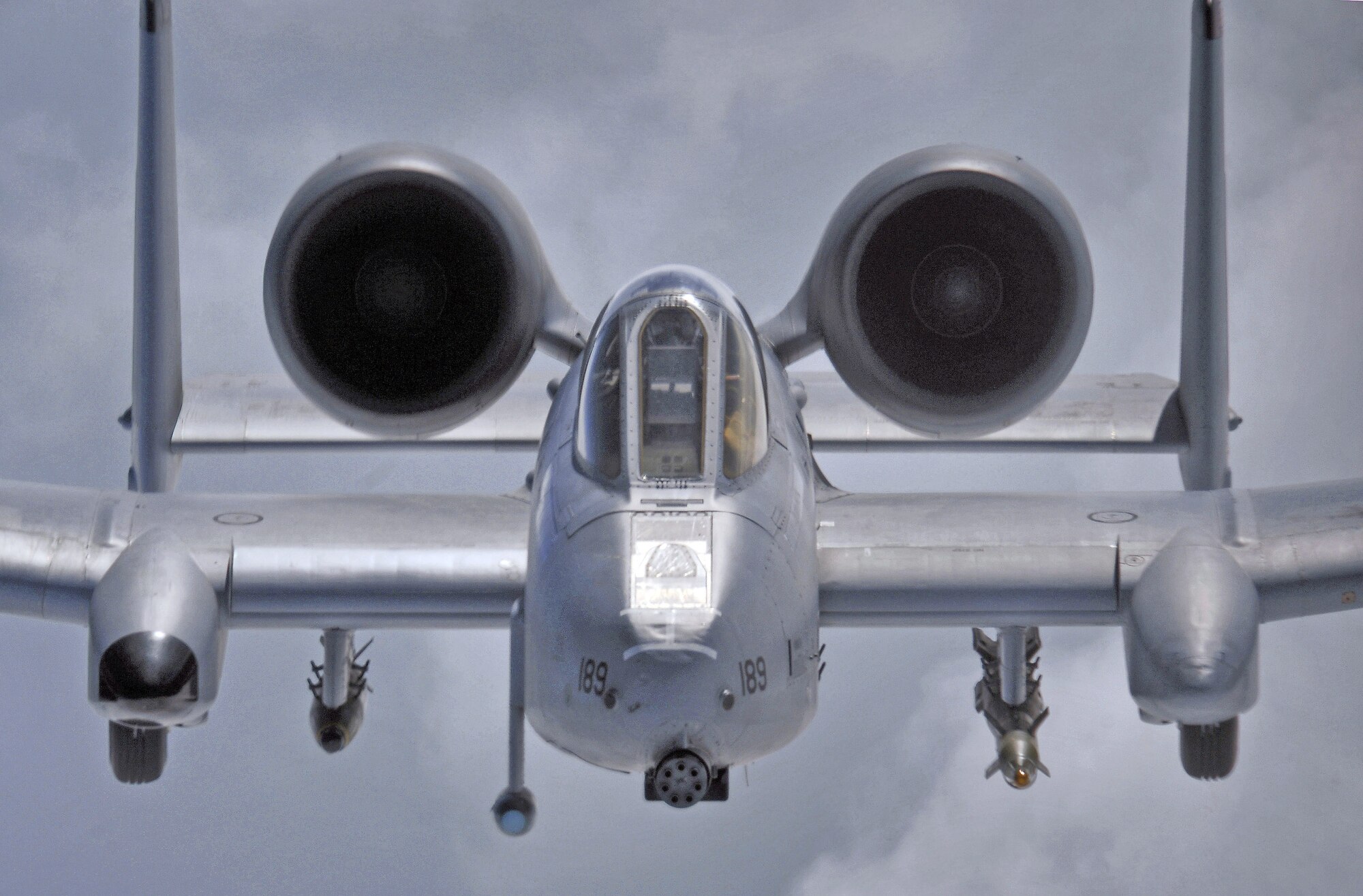 A-10 Thunderbolt IIs provide close-air support to ground troops in Afghanistan and Iraq. The A-10's excellent maneuverability at low air speeds and altitude and its highly accurate weapons delivery make it an ideal aircraft for supporting coalition operations. (U.S Air Force photo/Master Sgt. Lance Cheung)