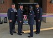LANGLEY AIR FORCE BASE, Va. -- Col. Rick Bennett, 635th Supply Chain Management Group commander, Col. Roger Thrasher, 735th SCMG commander,  Airman 1st Class Jerome Gardener, 735th SCMG, and Maj. Gen. Gary T. McCoy Air Force Global Logistics Support Center commander, cut the ribbon for the new 735th Supply Chain Management Group building here June 26. The new building was built to accommodate more employees and improve working conditions for 735th SCMG personnel.  (U.S. Air Force photo/Airman 1st Class Jonathan Koob)