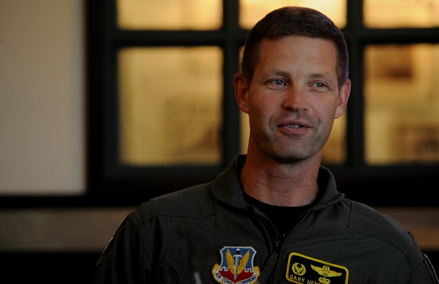 MOODY AIR FORCE BASE, Ga. -- Col. Gary Henderson, 23rd Wing commander, converses with cadets about their goals and careers here June 25. The cadets will be at Moody for approximately three weeks. (U.S. Air Force photo by Airman 1st Class Joshua Green)