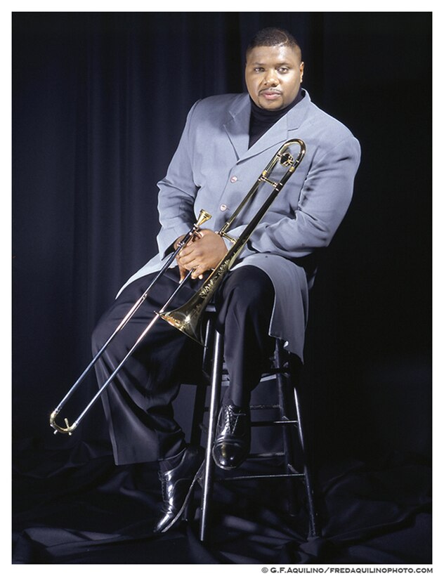 Mr. Wycliffe Gordon, trombonist and world-class performer, conductor, composer, arranger and educator, will be performing with The Noteables jazz ensemble of the USAF Heartland of America Band.  The performance, entitled, Jazz in the Heartland,' will take place Monday, April 20 at the Holland Performing Arts Center in Omaha, NE, and is free and open to the public.