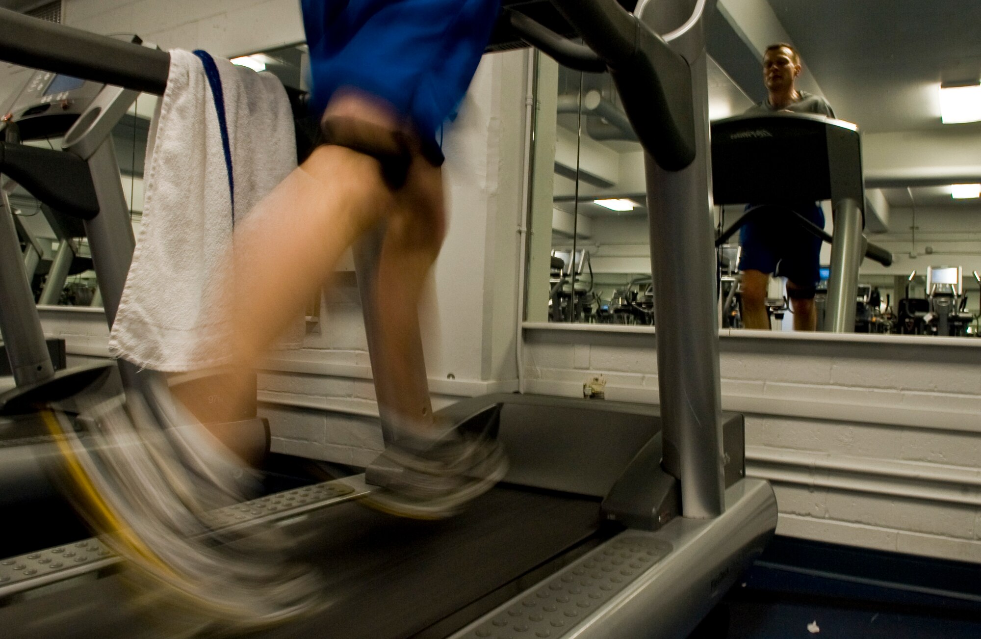 With sub-zero temperatures and continuous snow fall during the winter season at Eielson, Airmen are provided with a variety of fitness equipment and programs to ensure they are in always top physical shape. (U.S. Air Force Photo/Senior Airman Christopher Griffin)