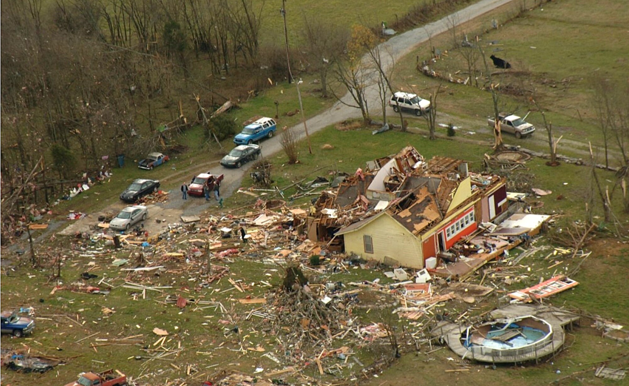The aftermath of a tornado that went through Tennessee in 2008. (Photo by Randy Harris)