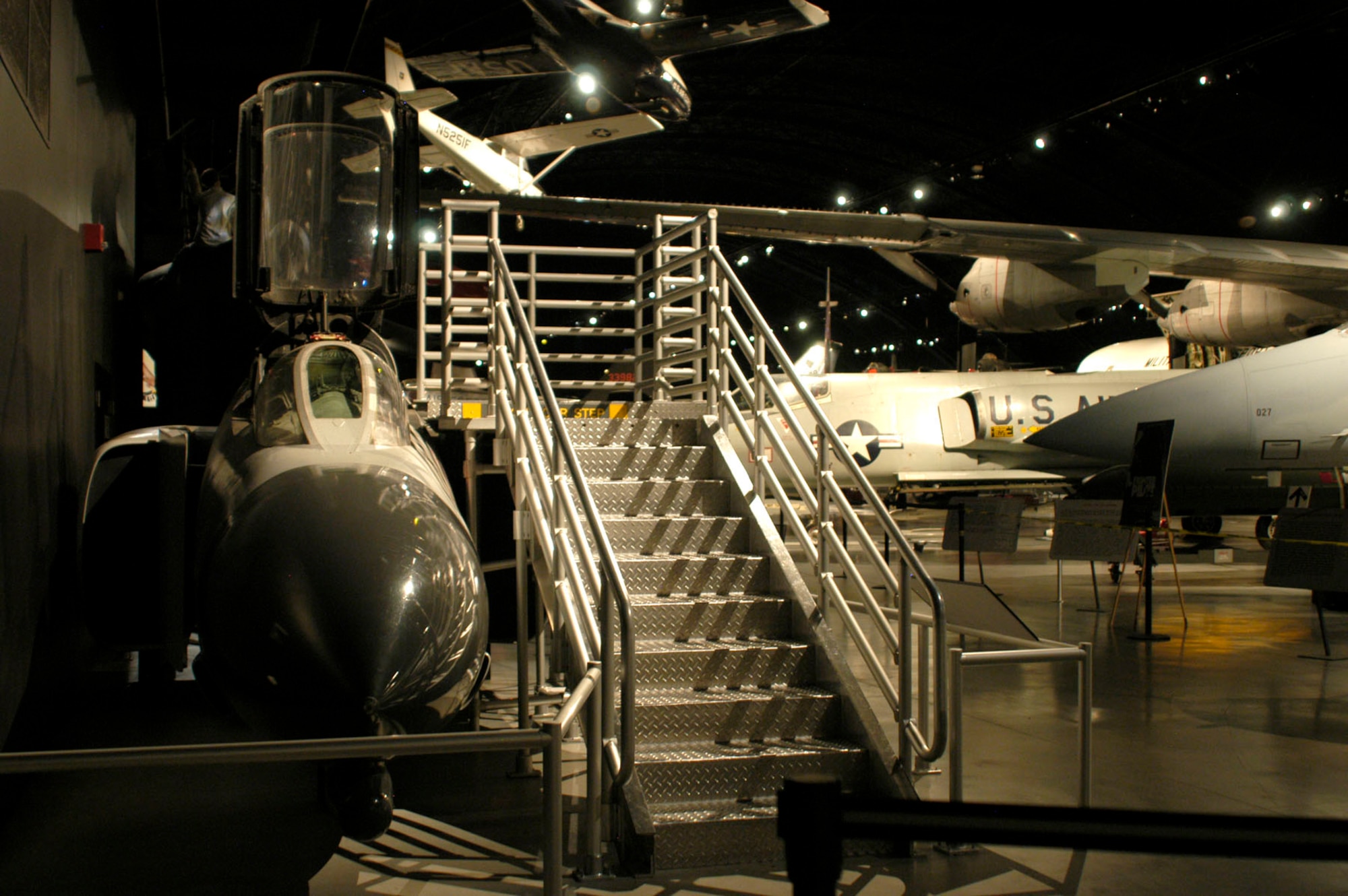DAYTON, Ohio - F-4D Phantom II Sit-in Cockpit in the Cold War Gallery at the National Museum of the U.S. Air Force. (U.S. Air Force photo)