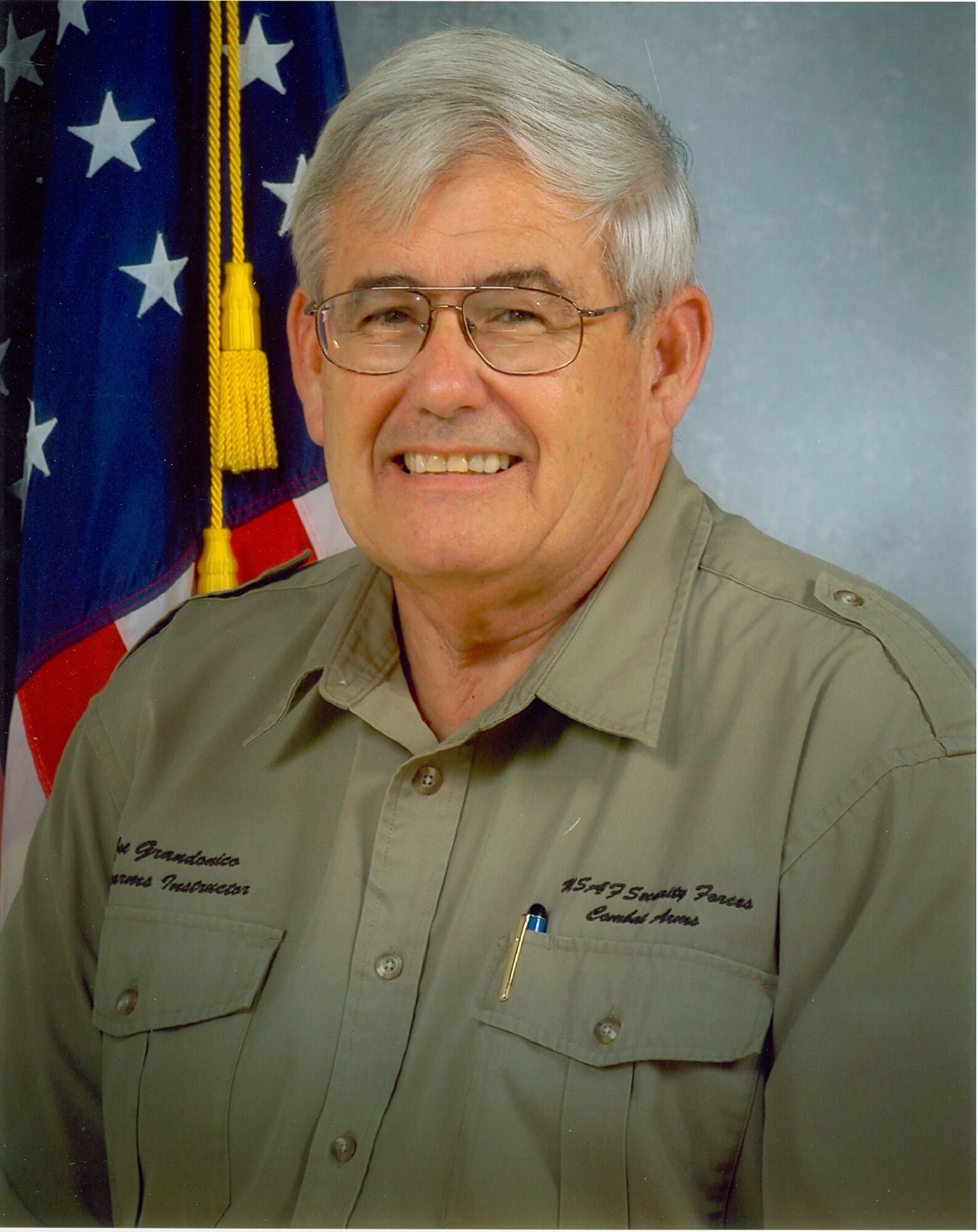Joe Grandonico, who passed away Feb. 23, was a 12 year veteran of the 45th Security Forces Squadron as a civil service weapons instructor. (U.S. Air Force photo courtesy of the 45th Security Forces Squadron)