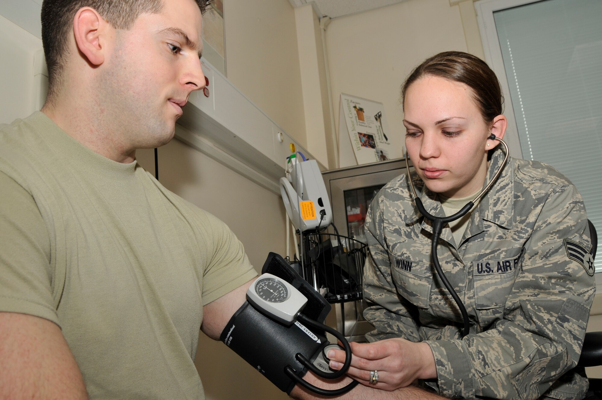 Senior Airman Jennifer Winn, 48th Medical Operations Squadron, medical service technician was nominated for the Liberty Spotlight by her chain of command because she practices the Air Force core values of “Excellence in All We Do” and “Service Before Self”.