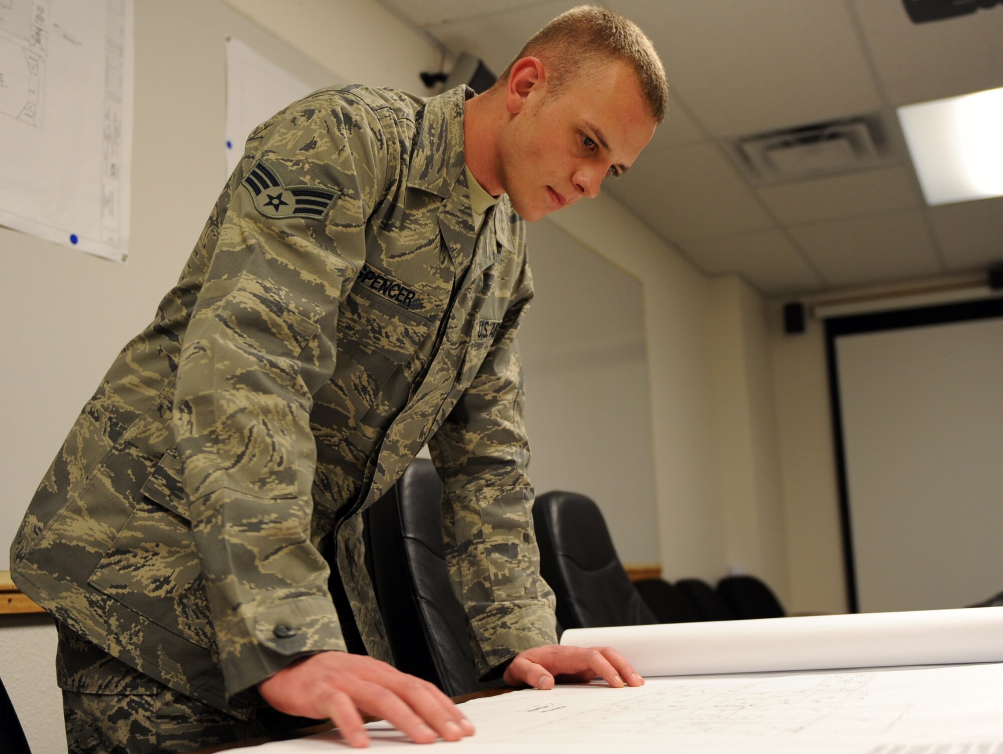 MOUNTAIN HOME AIR FORCE BASE, Idaho -- Senior Airman Adam Spencer serves as a project manager for the 366th Communication Squadron. (U.S. Air Force photo/Airman 1st Class Ashley Tank) 