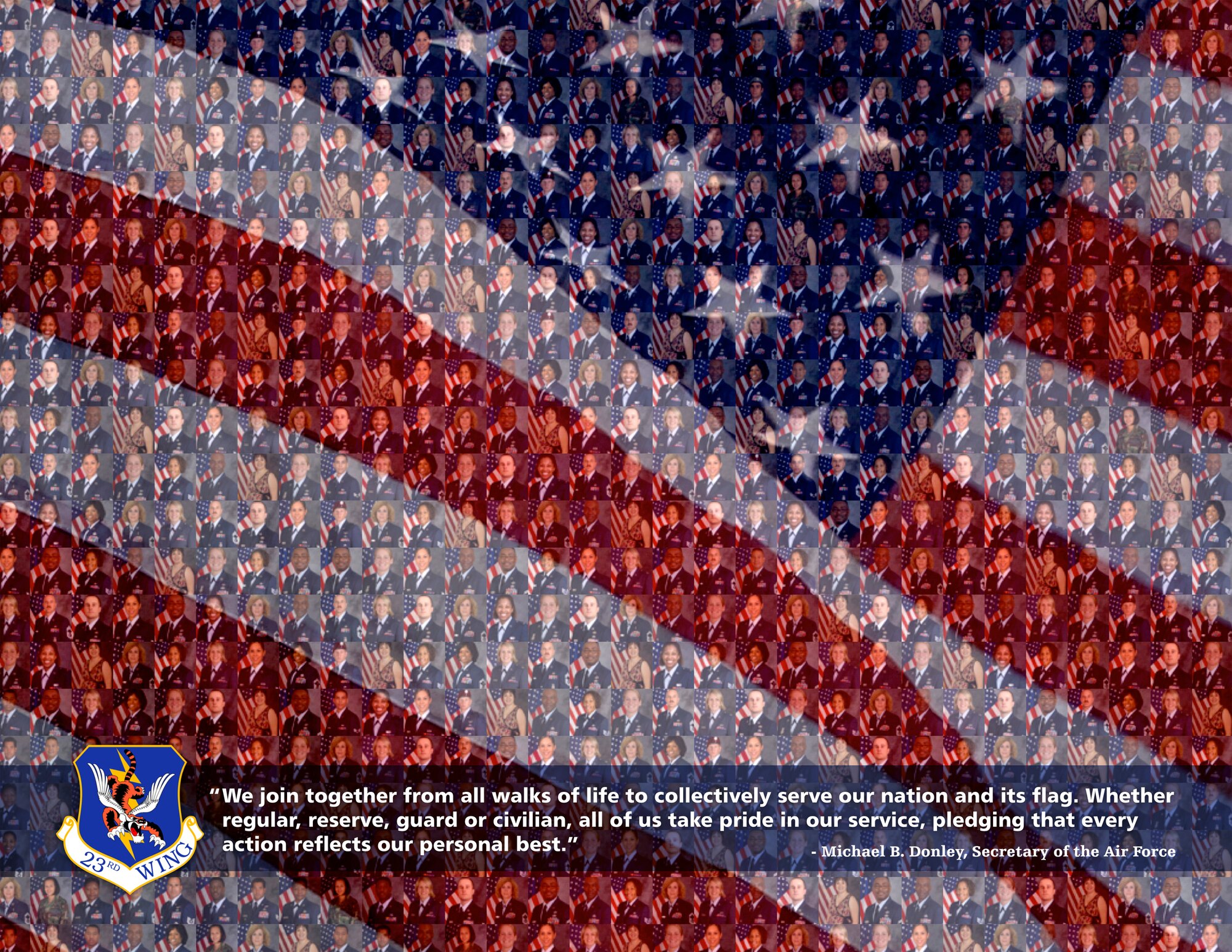 MOODY AIR FORCE BASE, Ga. -- Secretary of the Air Force Michael B. Donley focused on Air Force diversity in his latest Letter to Airmen published Feb. 18. Airmen from the 23rd Wing are reminded to take pride in the Air Force diversity. (U.S. Air Force photo illustration by Senior Airman Gina Chiaverotti)