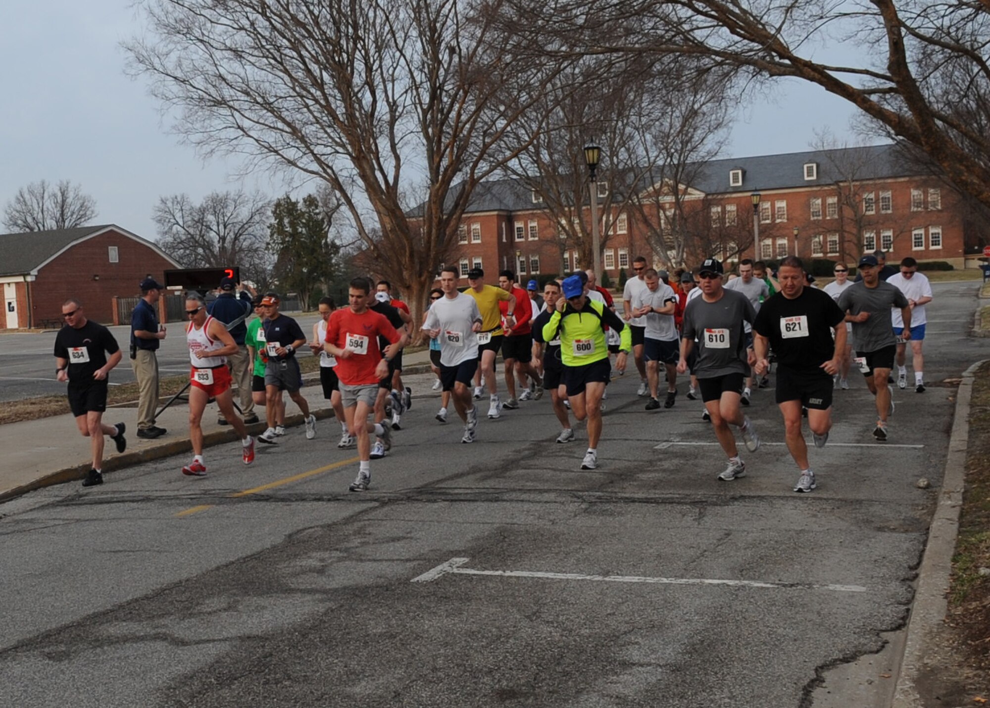 SCOTT AIR FORCE BASE, Ill. --Runners participate in the Run Rabbit Run Half Marathon March 7.  The event was sponsored by the Fitness Center.(U.S. Air Force photo/Tech. Sgt. Michelle Larche) 