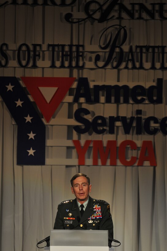 U.S. Army Gen. David Petraeus, Commander, U.S. Central Command, speaks during the Angels of the Battlefield gala in honoring military medics and corpsman at the Ronald Reagan Building in Washington, D.C., March 11, 2009.  (U.S. Air Force photo by Tech. Sgt. Suzanne M. Day)