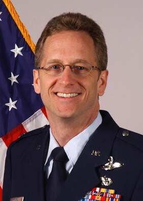 Kent R. Olson, vice commander of the 119th Wing is promoted to the rank of Colonel during a promotion ceremony at the 119th Wing, North Dakota Air National Guard on Friday, March 13, 2009.