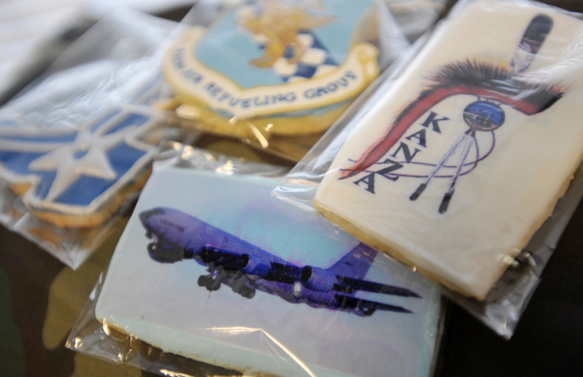 Cookies unique to the 931st Air Refueling Group will be part of a bake sale sponsored by the 931st Human Resource Development Council Saturday. Brownies, cupcakes, homemade bread and other baked goods will also be available. The donation-only sale is scheduled for Saturday morning in buildings 850 and 1185. Call 316-759-6082 for more information. (U.S. Air Force photo) 
