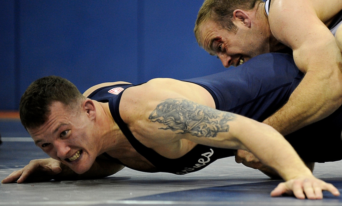 Army grips 2009 Armed Forces Wrestling Championships Air Combat Command Article Display