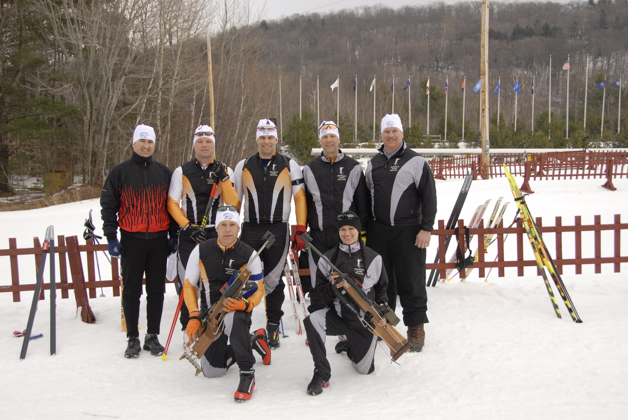 The Minnesota National Guard Biathlon Team won First Place Team Overall at the 2009 Chief National Guard Bureau Biathlon Championships at Ethan Allen Firing Range in Jericho, Vt., from March 1-7, 2009.  (US Air Force Photo)
