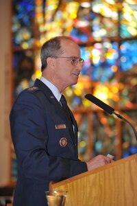 The annual SAC Memorial Sunday Service began in 1958 by SAC Commander-in-Chief Gen. Thomas S. Power and Command Chaplain Col. George S. Wilson. The program was initiated to pay tribute to SAC combat crew personnel who were killed while flying missions.